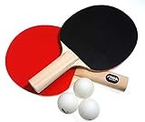 STIGA Master Series Recreational-Quality Classic Table Tennis Set for Family Play Includes 2 Rackets and 3 White 1-Star Balls (2 Player)