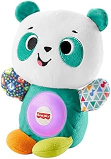 Fisher-Price Linkimals Play Together Panda - UK English Edition, musical learning plush toy for baby and toddler ages 9 months and older