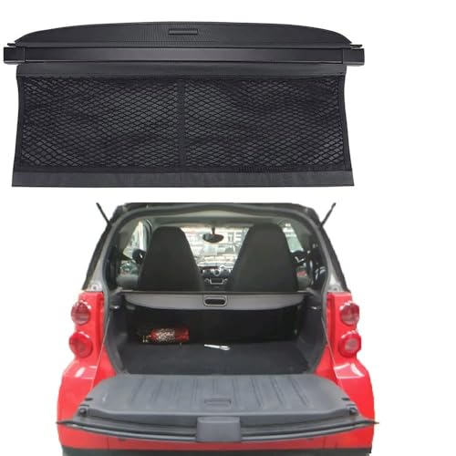 Cortina de privacidad para maletero de Smart 451, cubierta de carga retráctil e impermeable 2