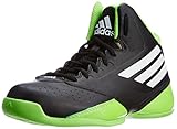  adidas - Zapatillas de baloncesto para niño BLK/WHT/GREEN