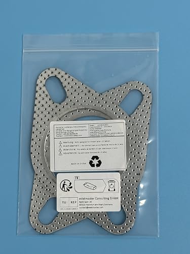 Auspuffdichtung Auspuffflanschdichtung,2 Stück Auspuffrohrdichtung,Rohr Auspuff Flansch Dichtung,Flanschdichtung Auspuff Dichtung (2.5in Inner Diameter,63-64mm/110mm)