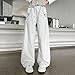 Girls Fashion Y2K Sweatpants Baggy Elastic High Waist Wide Leg Jogger Pants Causal Solid Color (Beige, 5-7 Years)