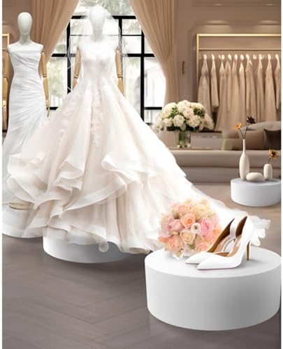 Bridal Shop Display Pedestal Stand - Universal Cylinder Riser for ...
