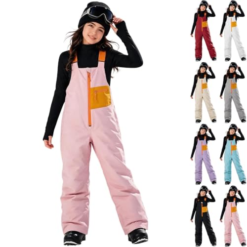 fartey Snow Suit for Kids Girls Waterproof Insulated Snow Bib Overalls - image 1
