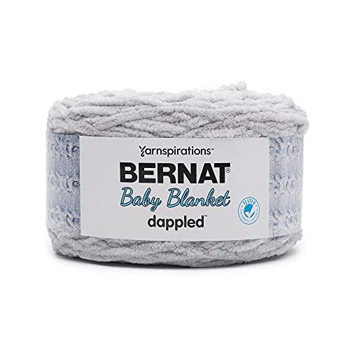 Bernat Baby Blanket Dappled Skipping Stone Yarn - Ball of 300g/10.5oz - Polyester - 6 Super Bulky - 220 Yards - Knitting/Crochet