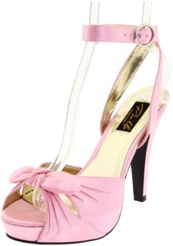 Pin Up Couture BETTIE-04 B. Pink Satin UK 7 (EU 40)