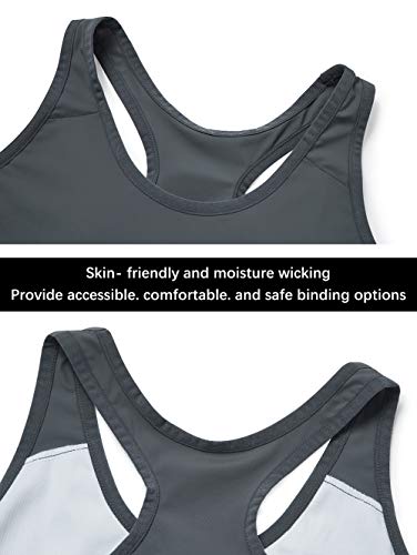 Idtswch Brustbinder für Transgender Brustbinder Half Ftm Binder Brust Kompressions-BH, Grau 167, Mittel