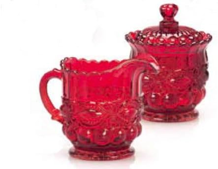 Mosser Glass Eye Winker Creamer in Red