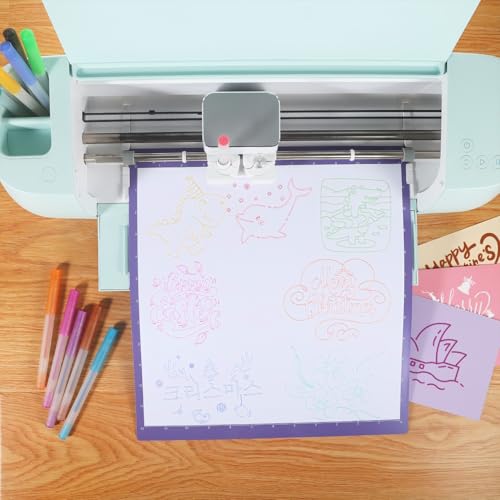Image of Glitter Gel Pen Set Compatible with Cricut Maker 3 /Maker 4 /Maker /Explore 3 /4 /5 /Air 2 /Air, 0.8 Tip Glitter Pen Set of 12 Pack Medium Point Pen, Writing, Drawing, Invitations, Cards