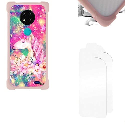 Aroepurt Hülle Für Blaupunkt OT19 OT 19 hülle + Folie Weicher TPU Panzerglas PC Rückwandplatine + Weicher Rahmen Handyhülle Hülle Cover KB-KTM