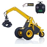 wheelfun 1:14 LESU AOUE 225A RC hydraulischer Blocklader RC Zuckerrohr lader Grabber 4CH Ventil Rad RTR