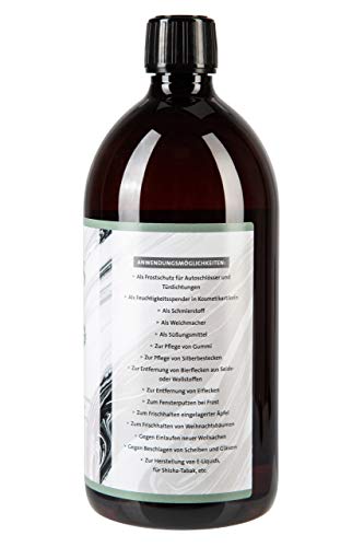 GLYCS Pflanzliches Glycerin flüssig in Pharmaqualität – 1000ml – rein pflanzlich, vegan & natürlich – VG Base zB. für… – Bild 4