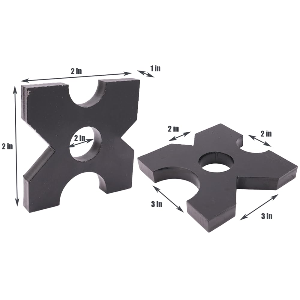 Arbor Press Plate, 20 Ton and 32 Ton Shop Metal Press Plates with 4 Notch, 1 ...