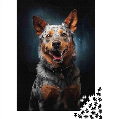 Puzzle de perro ganadero australiano de 1000 piezas para noches de relajación