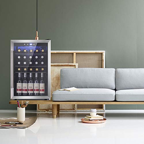 Antarctic Star Beverage Refrigerator Cooler-120 Can Mini Fridge Glass Door For Soda Beer Or Wine – Glass Door Small Drink Dispenser Machine Touch Screen For Home, Office Or Bar, 4.5Cu.ft.… #TOP6