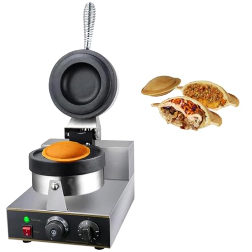 KYZTMHC Máquina para Hacer Hamburguesas con Helado Comercial 220 V Prensa Antiadherente para Hacer Hamburguesas 1300 W 50 ° C-300 ℃ Control de Temperatura Máquina(Color:A)