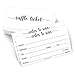 321Done Raffle Tickets (Set of 50) 3.5" x 2" Entry Form Cards - Name Address Phone Email - Enter to Win for Contests, Drawings, Raffles, Lotteries Prize Game, White
