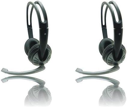 iMicro 2 Pack SP-IMME282 Wired USB Headphones with Microphone and Volume Control