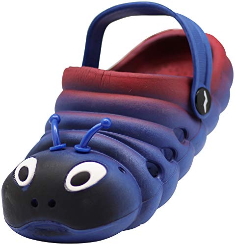 Image of NORTY Toddler Clogs - Fun Baby Clogs With Comfortable Back Strap - Caterpillar Shoes for Kids - Playful Bug Shoes