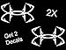 2x Under Armour Fish Hook Vinyl Decal Sticker for Car Truck SUV Boat Trailer