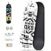 Skateboard Completa para Principiantes, Niños, Adolescentes, 31'' 8 Capas de Arce Skate Board Doble Cubierta Patineta Cóncava, Longboard Completo con Rodamientos De Bolas ABEC-11 Y Bolsa para Patineta