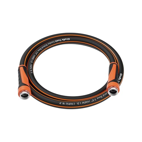 Giraffe Tools Garden Hose 5/8 Water Hose Heavy Duty Flexible Lightweight Hybrid Hose with Swivel Handle 5ft Female to Female Fittings Burst 600 PSI Short Leader Hose