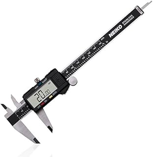 NEIKO 01407A Electronic Digital Caliper | 0-6 Inches | Stainless Steel Construction with Large LCD Screen | Quick Change Button for Inch/Fraction/Millimeter Conversions