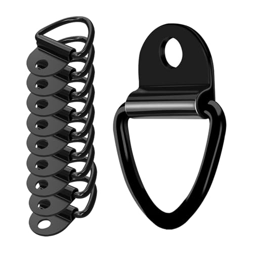 ASOFTY 10 Pcs Anneaux d'arrimage, Anneau de Montage en V avec Une Charge de 1000 kg, Yeux d'arrimage de remorque, Anneau de Montage de Crochet en V, Anneaux d'arrimage pour remorques, camions