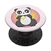 Panda con sonaglio giocattolo bambino carino orso ambientalista PopSockets PopGrip Intercambiabile
