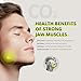 Jawliner® - Pioneers the Toughest Handmade 15x Harder Jawline Gum Includes 12 Weeks Coaching - Sugar-Free Mint Hard Gum - Jawline Exerciser for Mewing - Chewing Gum for Shaping the Jaw (2 Months Pack)