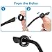 CHIHIC Eyeglass Ear Grip Hooks 12 Pairs, Sports Anti-Slip Soft Silicone Eyeglasses Temple Tips, Elastic Comfort Glasses Retainers for Spectacle Sunglasses Reading Glasses Eyewear