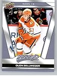 2025-26 Upper Deck MVP Hockey #204 Olen Zellweger SP Anaheim Ducks Official NHL Trading Card (Stock Photo Shown, Card in Near Mint to Mint Condition)
