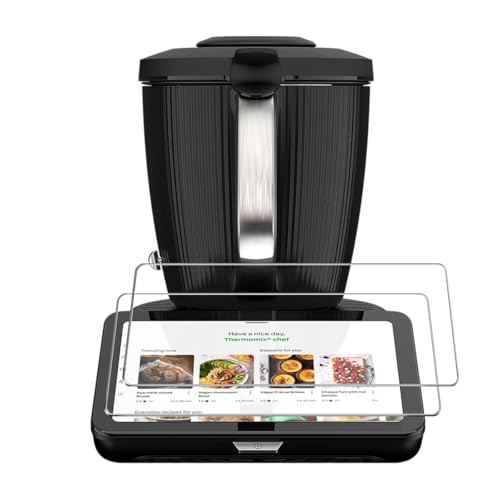 Rnnmeeko Protector de Pantalla Compatible con Vorwerk Thermomix TM7, 2 Piezas 9H Dureza Cristal Vidrio Templado para Thermomix TM7, HD Film Antiarañazos, Antihuellas, Sin Burbujas