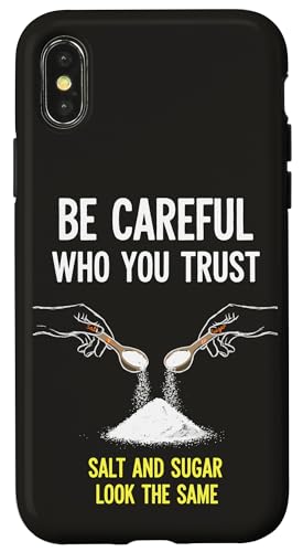 Careful Who You Trust �\���g�V���K�[ ��������L�b�`�����[���A �X�}�z�P�[�X iPhone X/XS �p