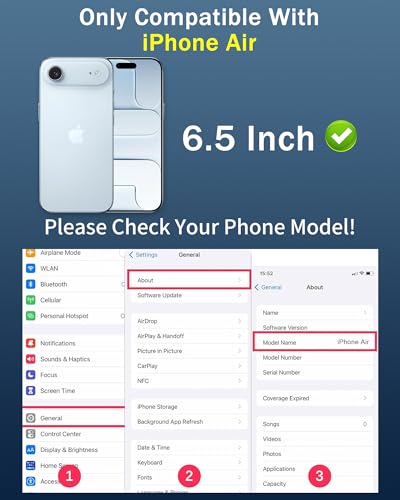 Image of Privacy Screen Protector for iPhone Air 2025 Anti-Spy 25 Gradient Tempered Glass for iPhone 17 Air Easy Installation Frame Anti Bluelight Full Coverage Film (6.5 inch Blue)