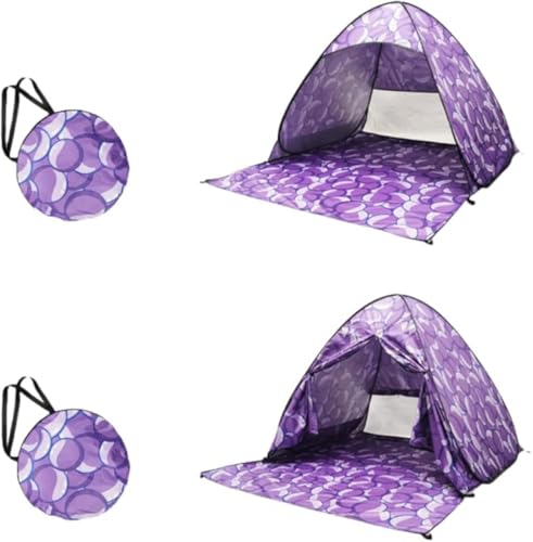 Juxkovポップアップワンタッチテントは、軽量で簡易設置が可能で、1 人用・2-3 人用のサイズが用意されています。UV99% 遮断機能を備え、砂浜でのサンシェードテントとして最適です。