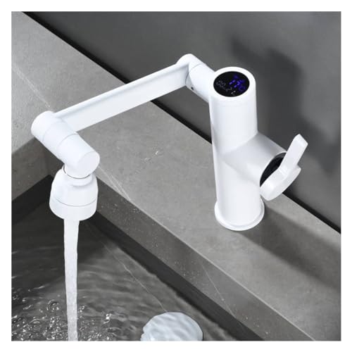 Robinet cascade salle de bain à affichage LED intelligent pour un rituel matinal parfait