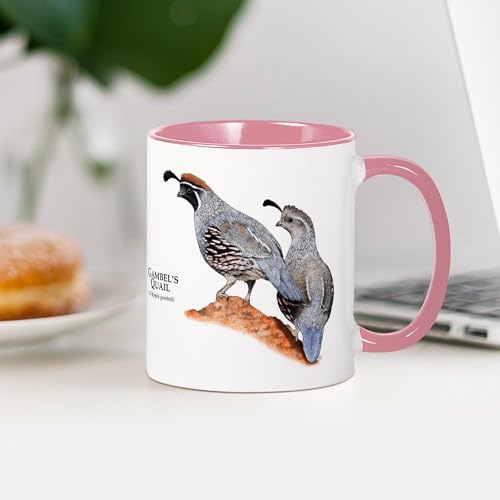 Taza de cerámica 11 oz (325 ml) Gambel's Quail miniatura 4
