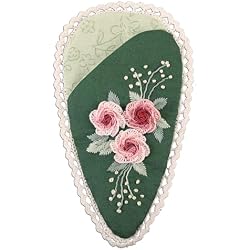 YOUGUOM Embroidered Rose Bloom Scissor Case, 1-Piece Handmade Scissor Cover Sheath with Snap for Craft, Sewing, Embroidery, Cross-stitch Scissors Sleeve Pouch