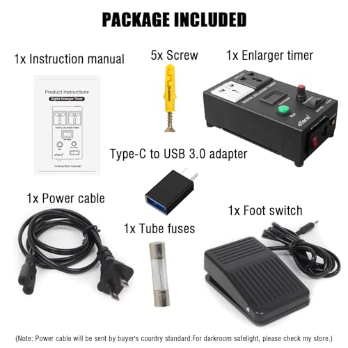 eTone Professional Digital Darkroom Timer for Precision Photo Enlargement - Exposure Control Device with LED Display