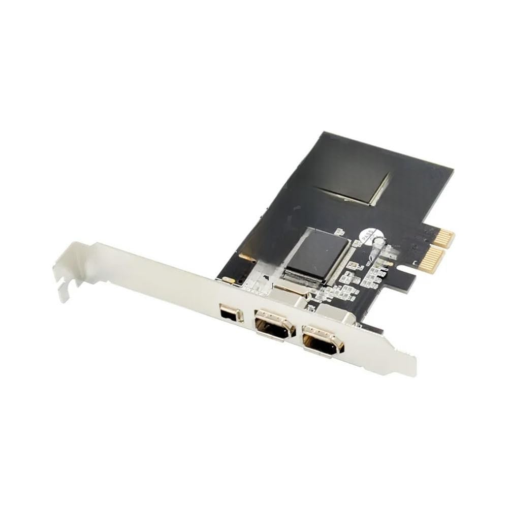 for 1PC PCI-E 1x to IEEE 3 Ports 1394 Pcie Firewire Controller Card 1394 4PIN 9PIN Adapter VIA VT6308 Chipset 1394A 1394B Sound Card