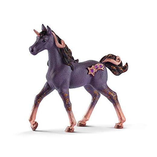 Schleich- Figura de Unicornio de Estrella fugaz, Potro, Colección Bayala, 18 cm (70580)
