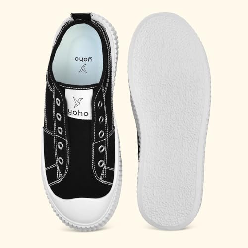 Image of YOHO Cruise Women's Without Lace Trendy Stylish Canvas Slip-On Sneakers (SoS)