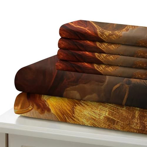 Housse de couette Jésus 3D microfibre douce king size 220x240cm - 6