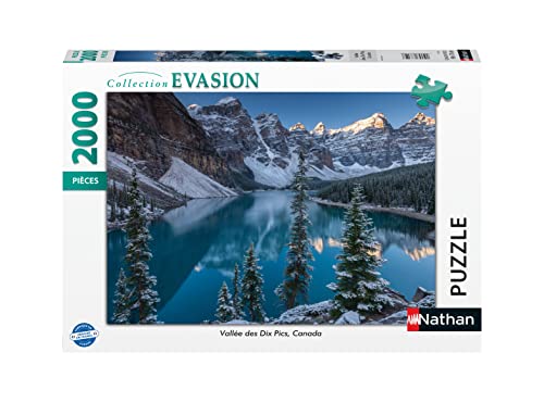 Puzzles Nathan 4005556873128 2000 Teile - Tal der Zehn Pics, Kanada Puzzle für Erwachsene Cover