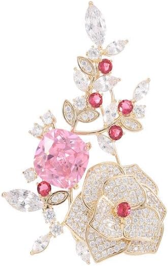 Vintage Chinoiserie 14K Gold Freshwater Pearl Floral Design Brooch, Camellia Accessory with Natural Freshwater Pearls, Botanical Ornament for Her