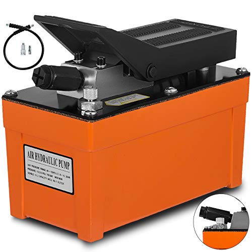 Mophorn Air Hydraulic Pump 10000 PSI 0.5 Gal Reservoir Hydraulic Foot Pump Air Treadle Foot Actuated Hydraulic Pump