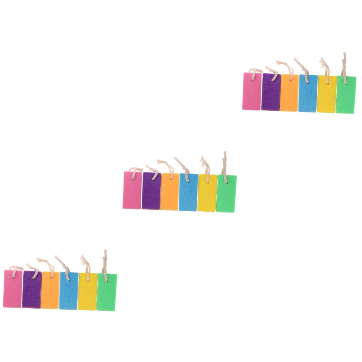 minkissy 3sets Foot Exfoliators Pumice Stone Remover Tool for Men Women Bath Scrub 6pcs*3 Random Color