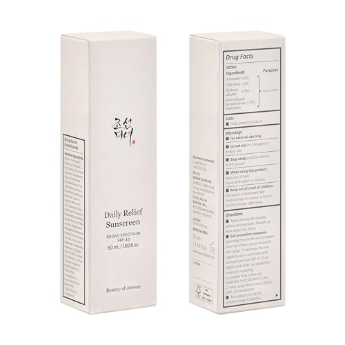 Beauty Of Joseon Daily Relief Sunscreen For Face Sun Moisturizing With Broad Spectrum Spf 40 Korean Sunscreen Skincare 50Ml thumb #1