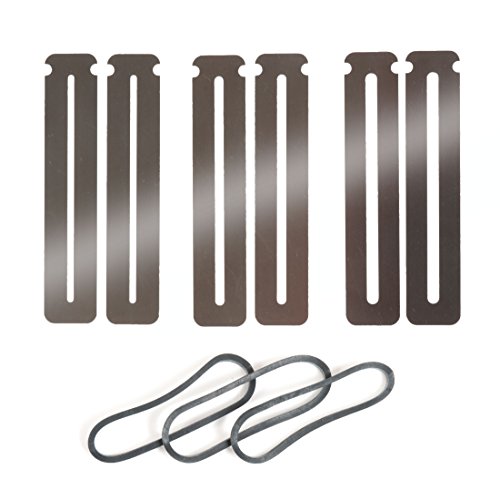 StewMac Fingerboard Guards, For Guitar and Most Other Stringed Instruments, Set of 6, Fits All Size Frets, For Safe Fret Filing And Polishing